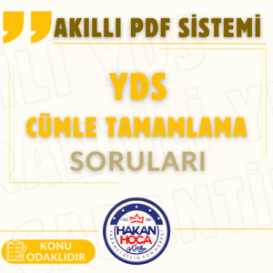 Akıllı PDF Sistemleri(YÖKDİL YDS Cümle Tamamlama)