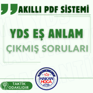 Akıllı PDF Sistemi (YDS – RESTATEMENT ÇIKMIŞ SORULAR)