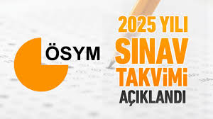 2025 osym takvim