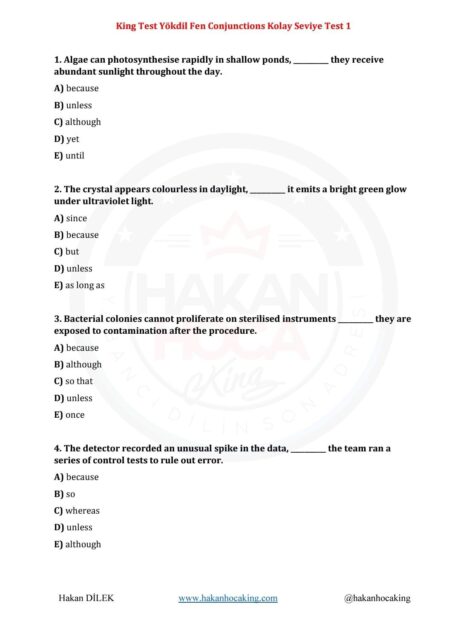 yökdil fen bağlaç 1