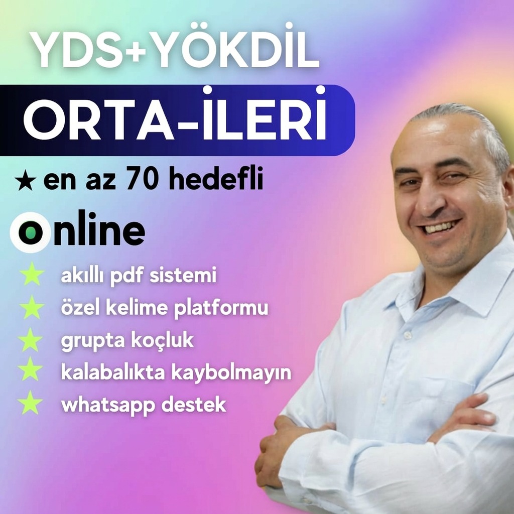 2026 YDS YOKDIL ORTA ILERI ONLINE KURS