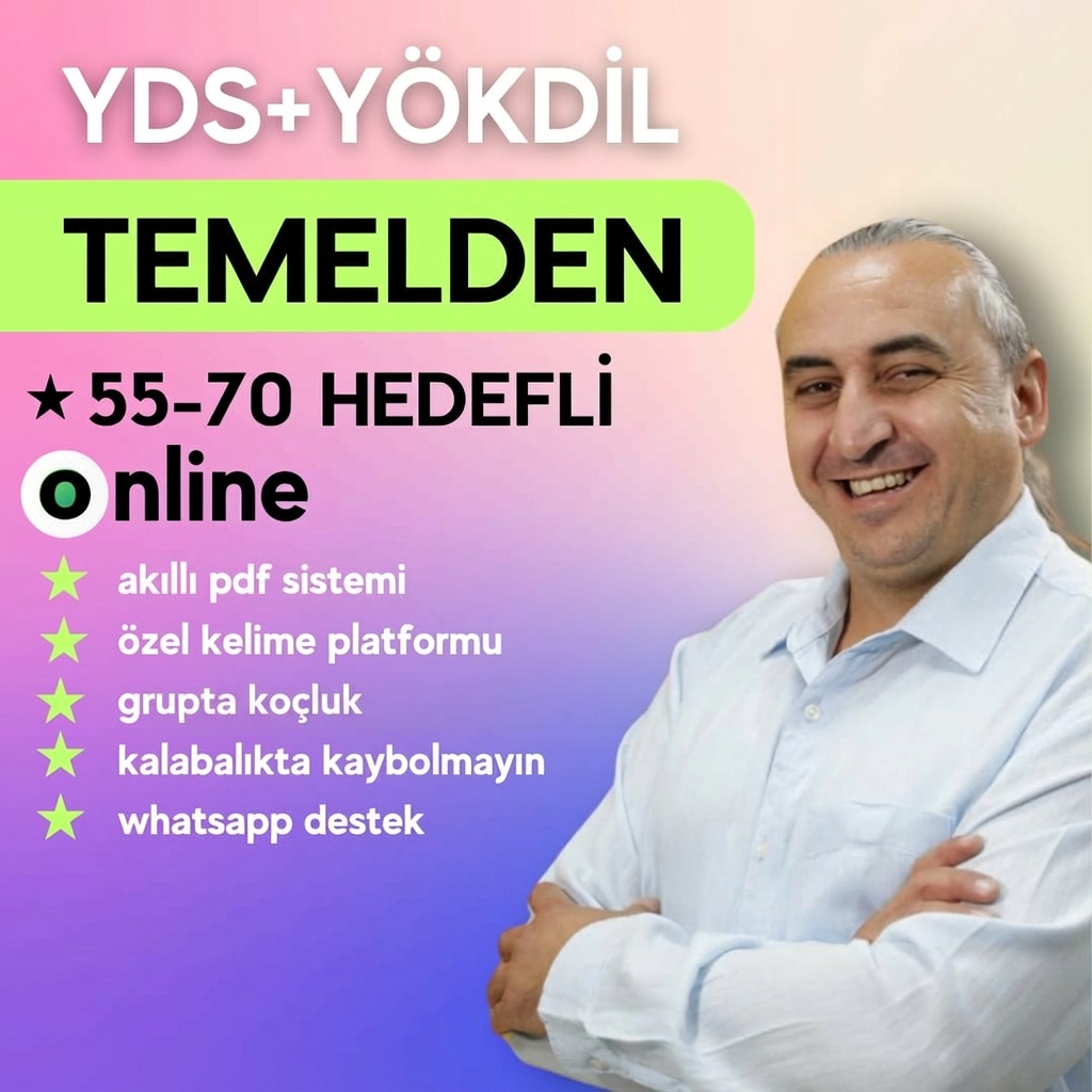 2026 YDS YOKDIL TEMELDEN ONLINE KURS